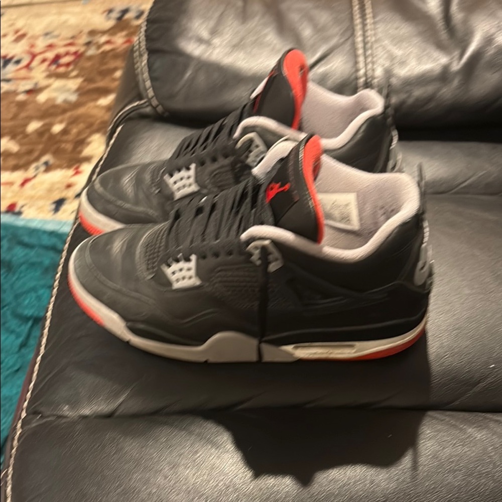 Jordan Black and Red Basketball Sneakers